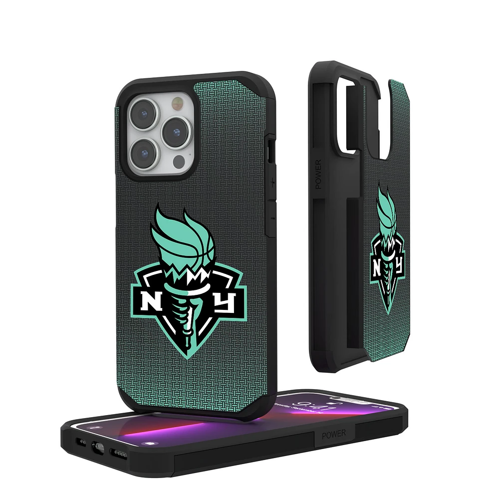 New York Liberty Linen Logo iPhone Rugged Case