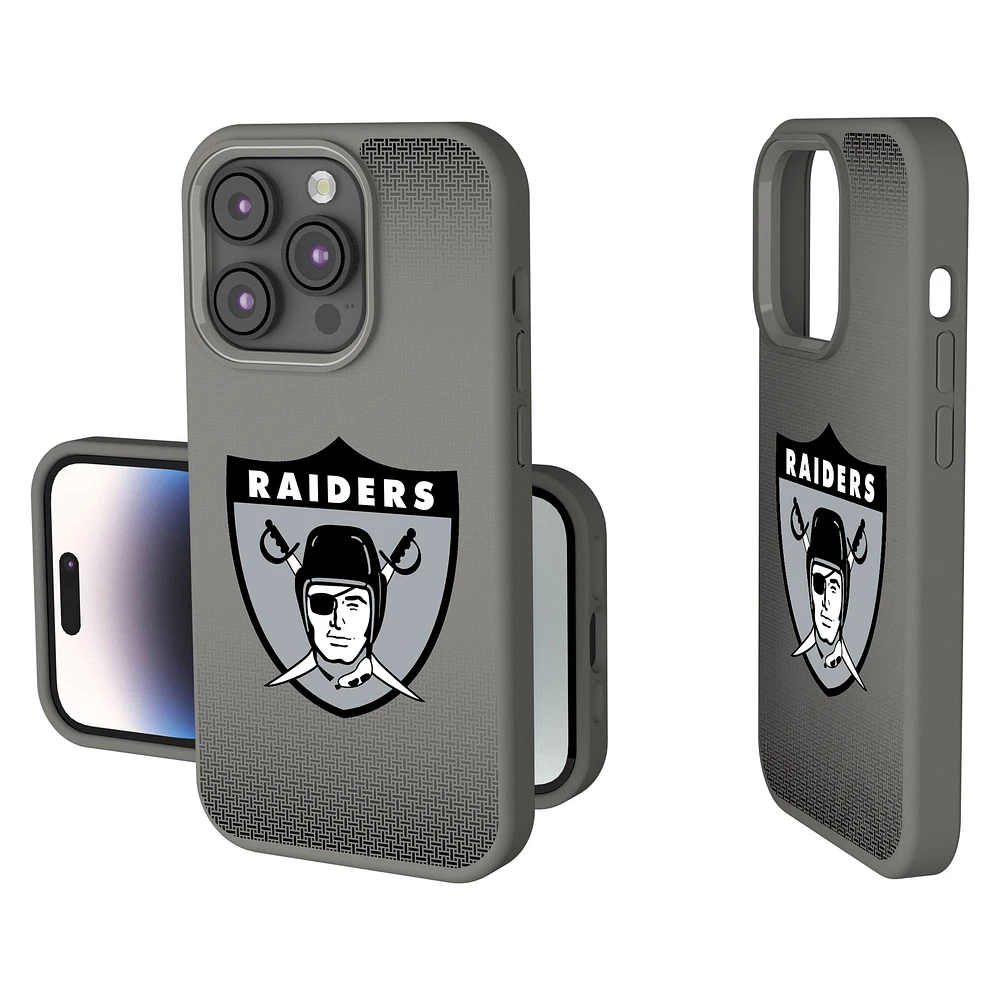 Oakland Raiders Linen Logo iPhone Soft Touch Case