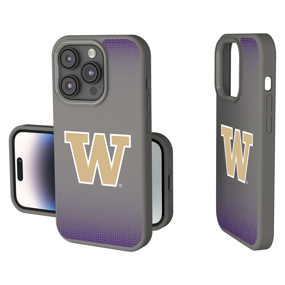 Washington Huskies Linen Logo iPhone Soft Touch Case
