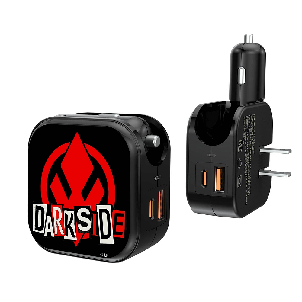 Keyscaper Black Star Wars Ransom 2-In-1 USB A/C Charger