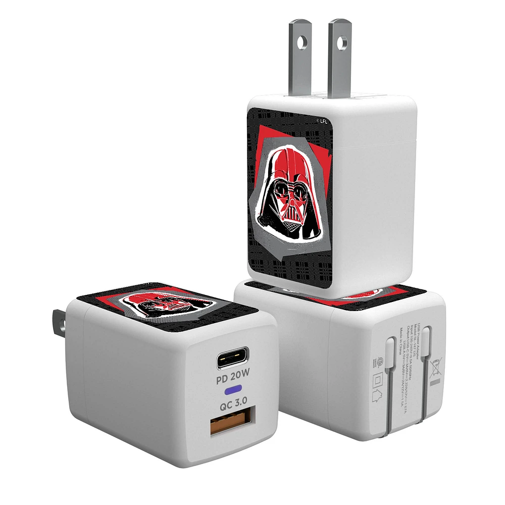 Keyscaper Darth Vader White Star Wars Ransom Two-in-One USB A/C Charger