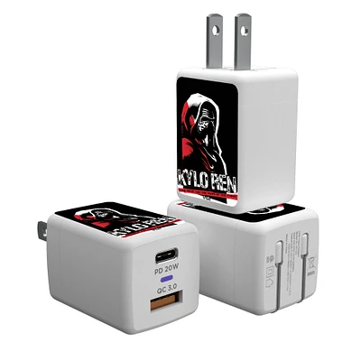 Keyscaper Kylo Ren White Star Wars Ransom Two-in-One USB A/C Charger