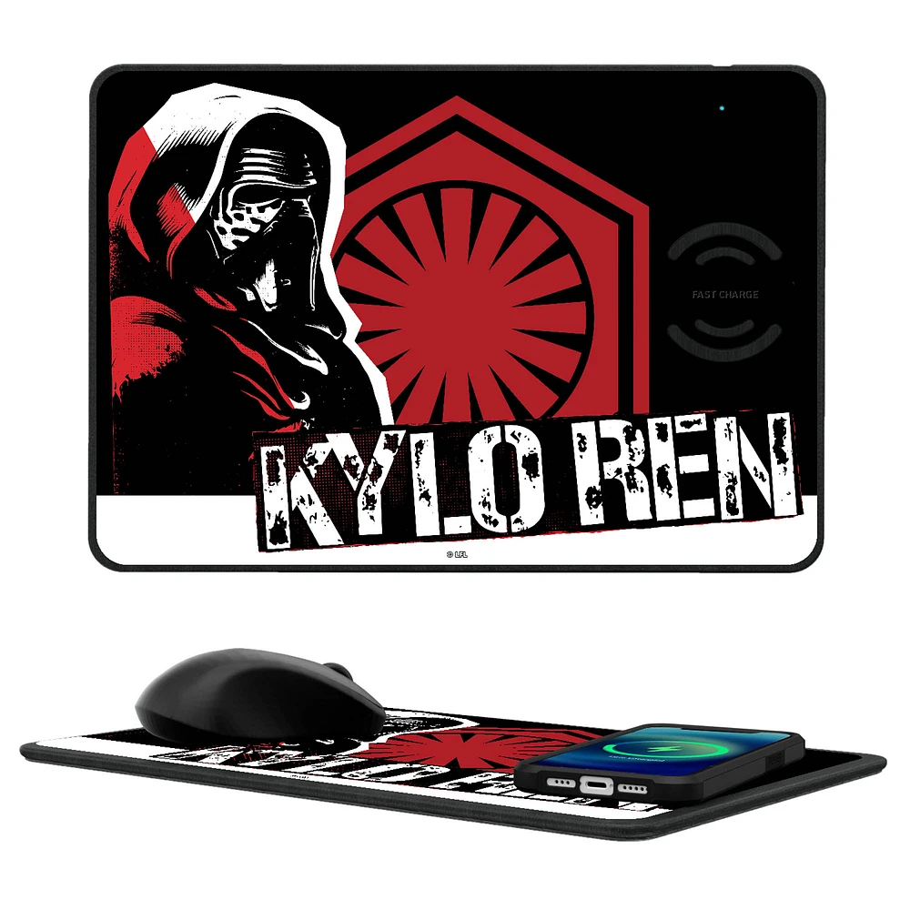 Keyscaper Kylo Ren Black Star Wars Ransom Wireless Charger & Mouse Pad
