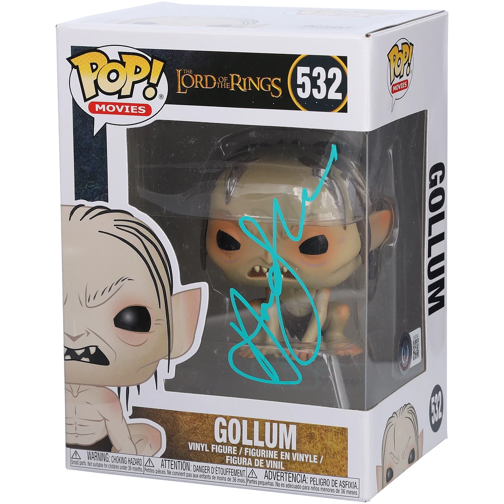 Andy Serkis Lord of the Rings Autographed Gollum #532 Funko Pop! Vinyl Figure - Signed in Green Paint - BAS