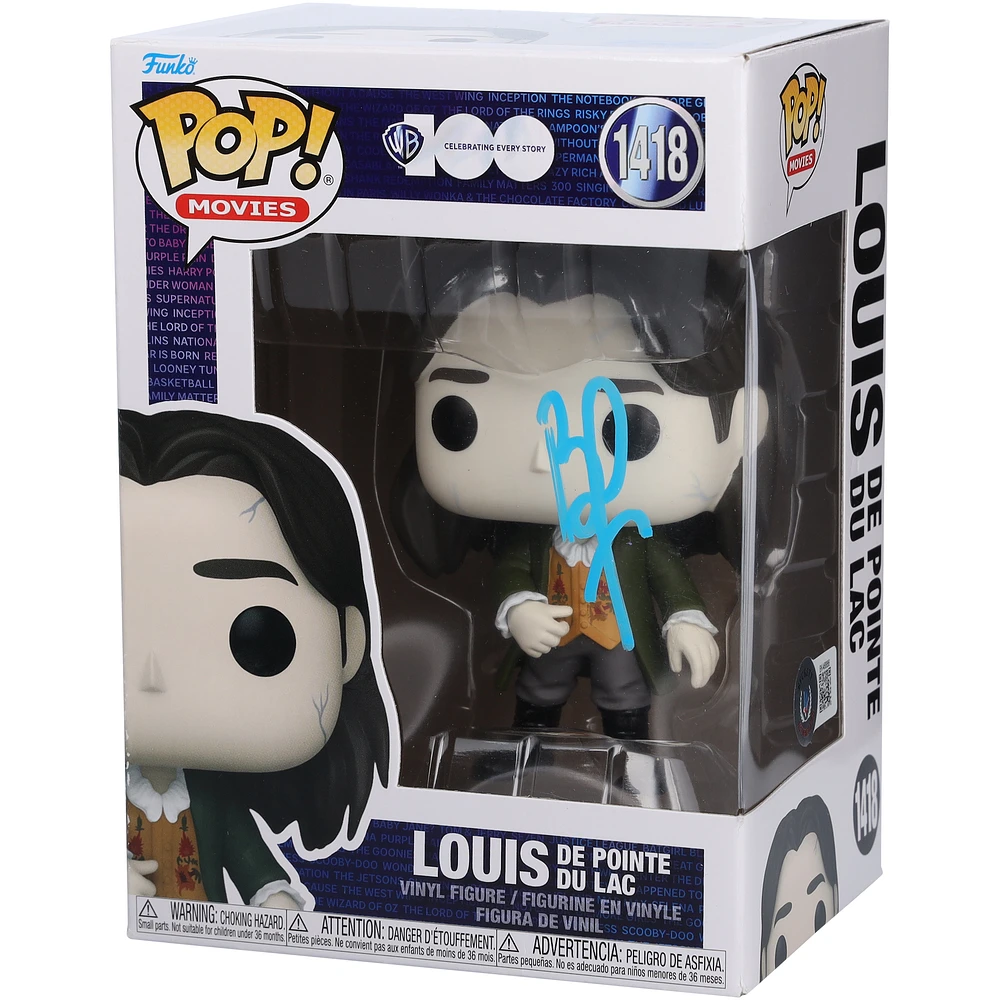 Brad Pitt Interview With The Vampire Autographed Louis De Pointe Du Lac #1418 Funko Pop! Vinyl Figure - Signed in Blue Paint - BAS