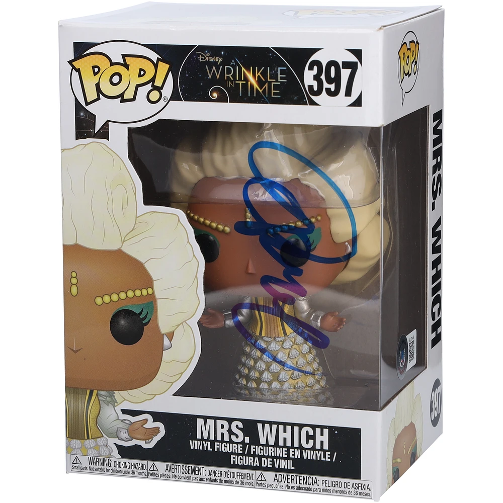 Oprah Winfrey A Wrinkle in Time Autographed Mrs. Which #397 Funko Pop! Vinyl Figure - Signed in Blue Paint - BAS