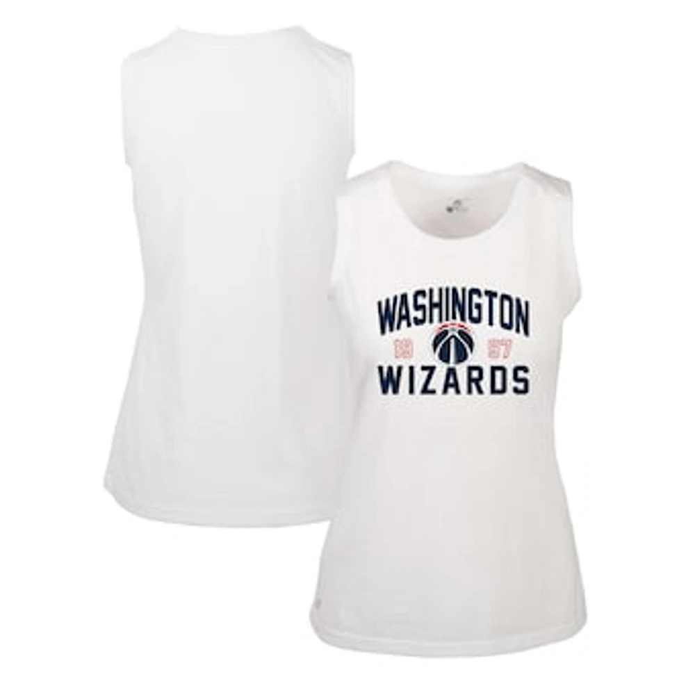 Women's Levelwear White Washington Wizards Macy Tank Top