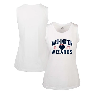 Women's Levelwear White Washington Wizards Macy Tank Top