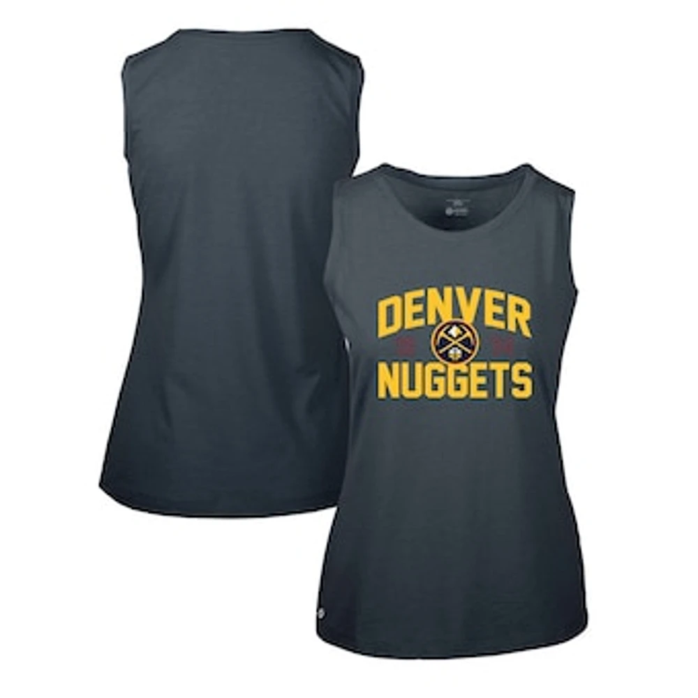 Women's Levelwear Navy Denver Nuggets Macy Tank Top