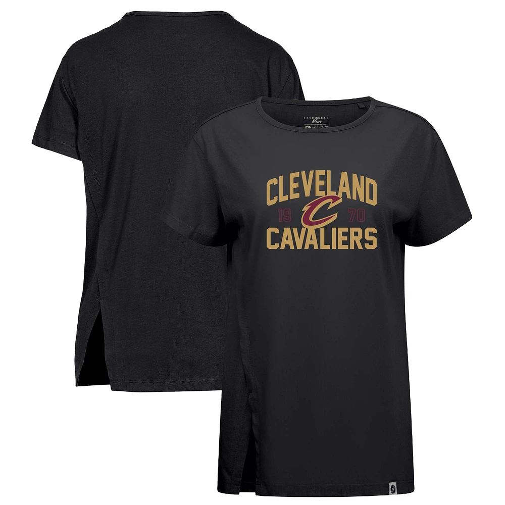 Women's Levelwear Black Cleveland Cavaliers Influx T-Shirt