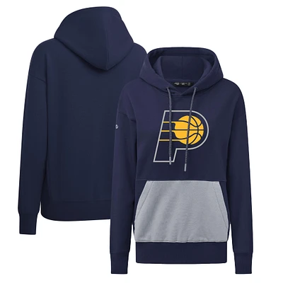 Women's Levelwear Navy Indiana Pacers Bonfire Pullover Hoodie