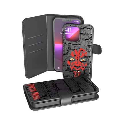 Keyscaper Darth Maul Black Star Wars Iconic iPhone Wallet Case