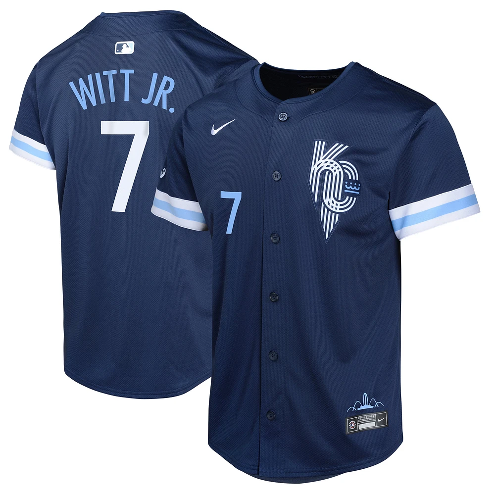 Youth Nike Bobby Witt Jr. Navy Kansas City Royals City Connect Limited Player Jersey