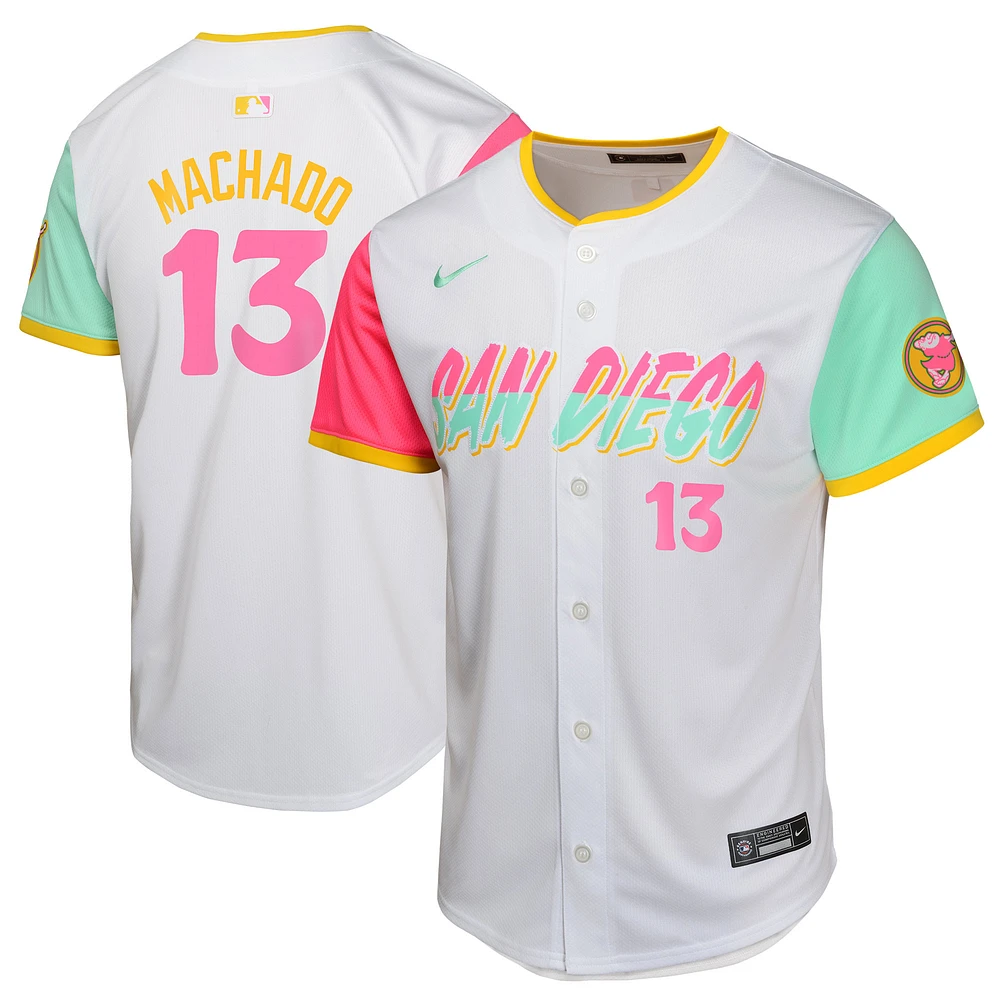 Youth Nike Manny Machado White San Diego Padres City Connect Limited Player Jersey