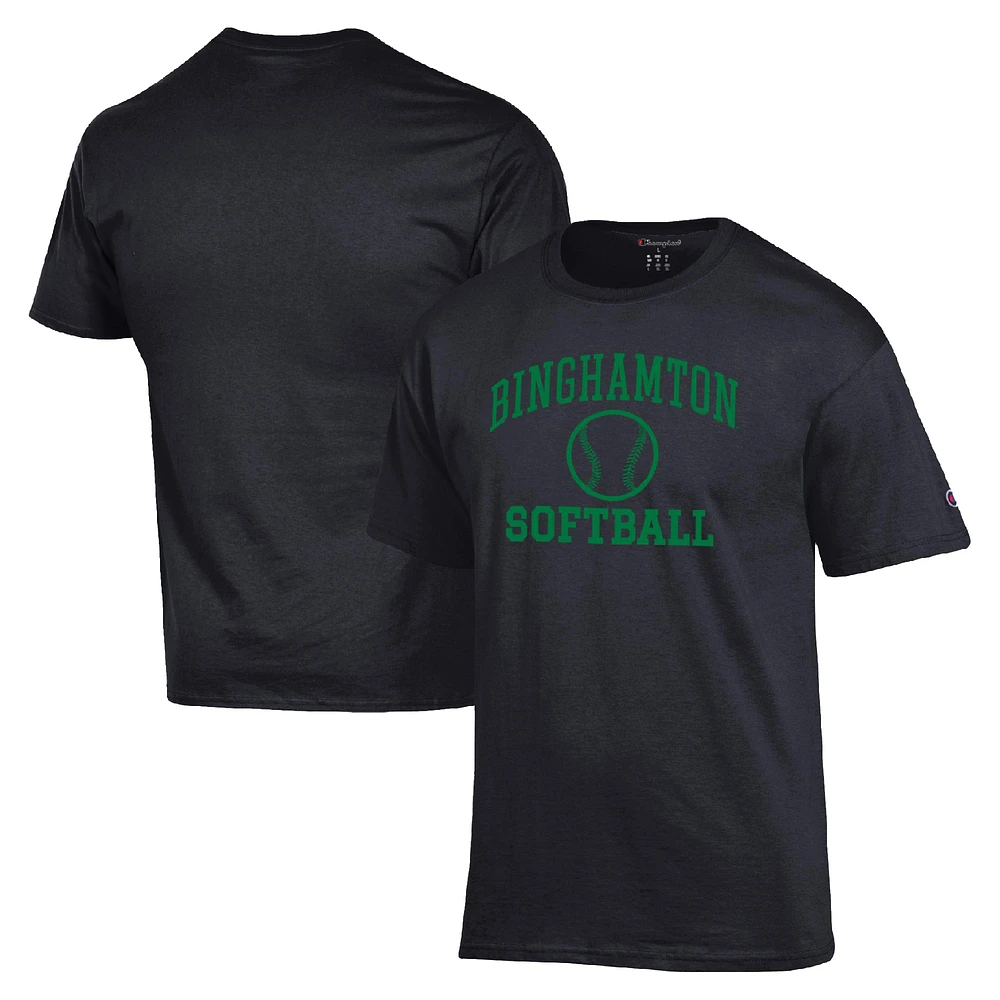 Men's Champion Binghamton Bearcats Icon Softball Powerblend T-Shirt