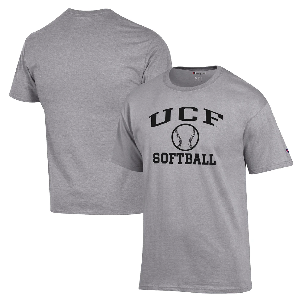 Men's Champion Gray UCF Knights Icon Softball Powerblend T-Shirt
