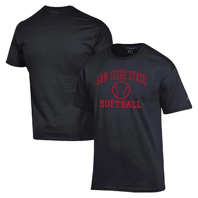 Men's Champion San Diego State Aztecs Icon Softball Powerblend T-Shirt