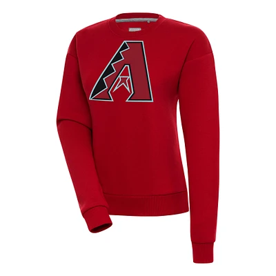 Women's Antigua Red Arizona Diamondbacks Victory Pullover Sweatshirt
