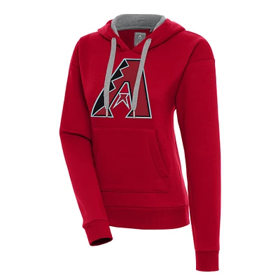 Women's Antigua Red Arizona Diamondbacks Victory Pullover Hoodie