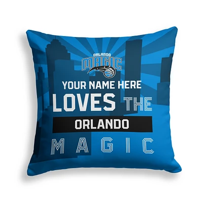 Pegasus Orlando Magic 18" x 18" City Skyline Personalized Decor Pillow