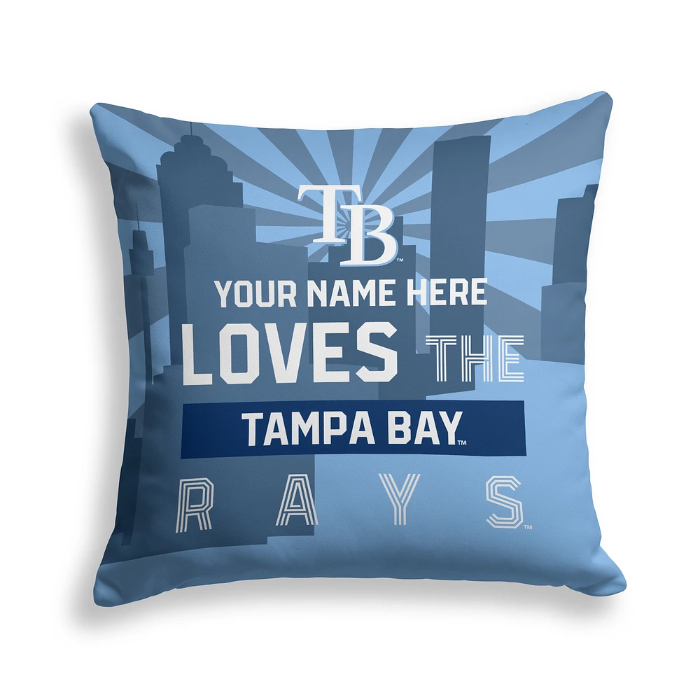 Pegasus Tampa Bay Rays 18" x 18" City Skyline Personalized Decor Pillow