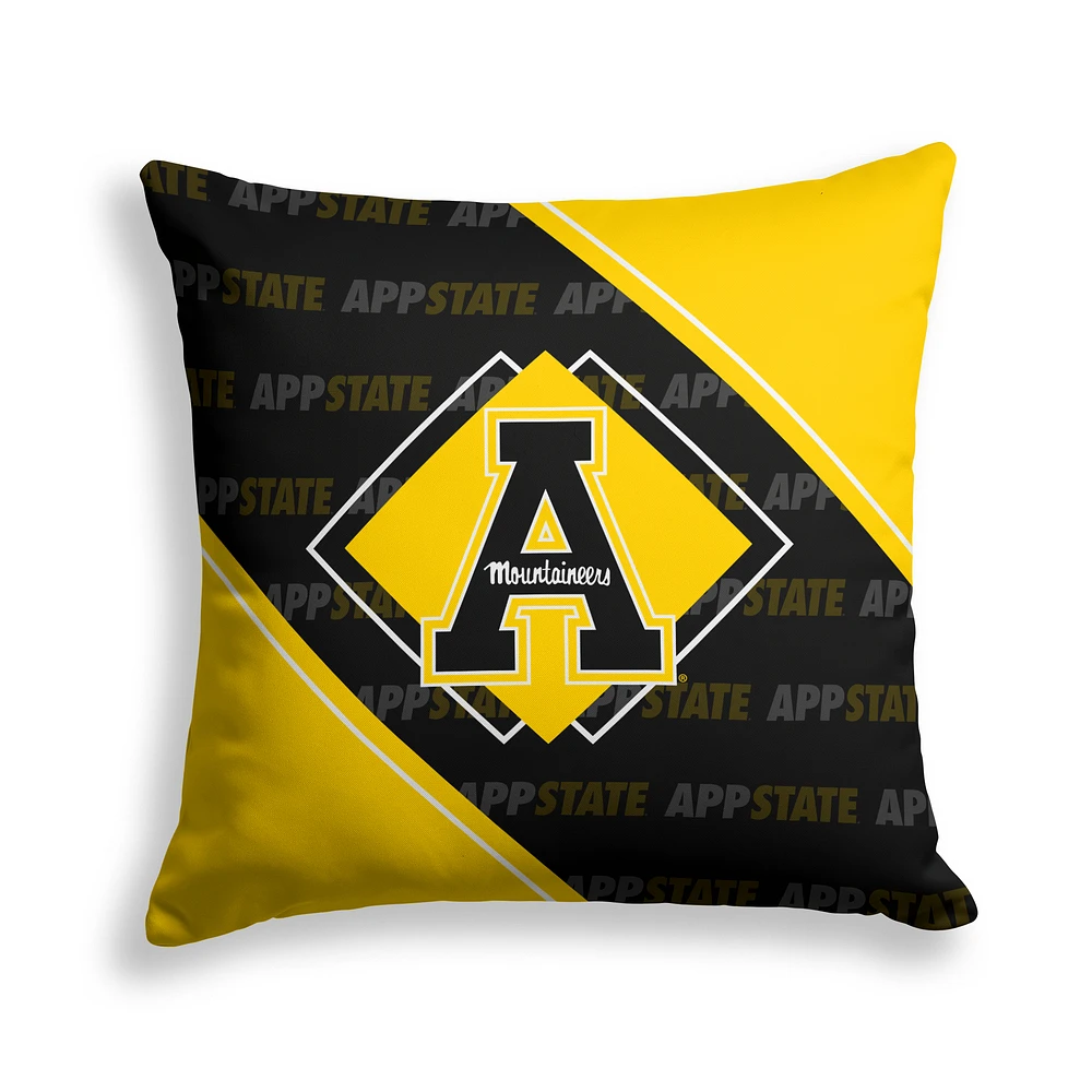 Pegasus Appalachian State Mountaineers 18" x 18" Diamond Boxed Decor Pillow