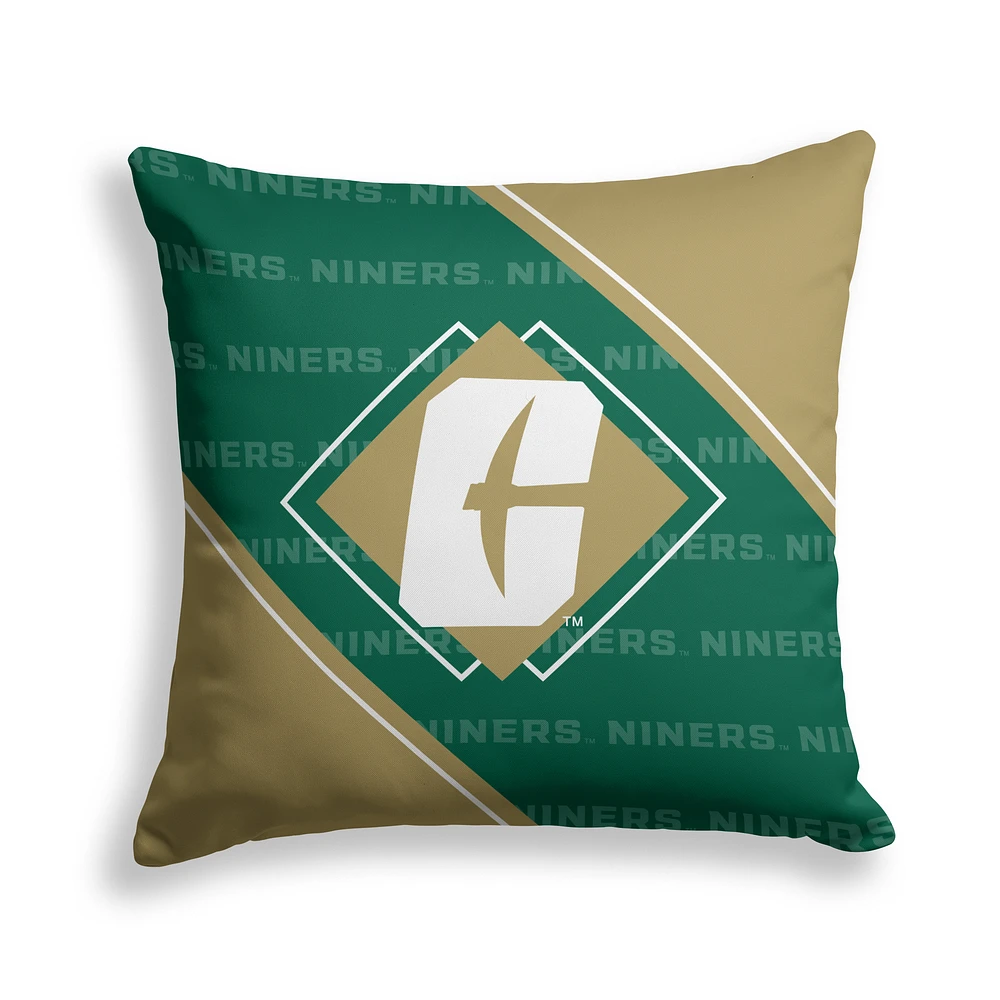 Pegasus Charlotte 49ers 18" x 18" Diamond Boxed Decor Pillow