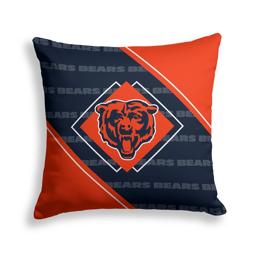Pegasus Chicago Bears 18" x 18" Diamond Boxed Decor Pillow