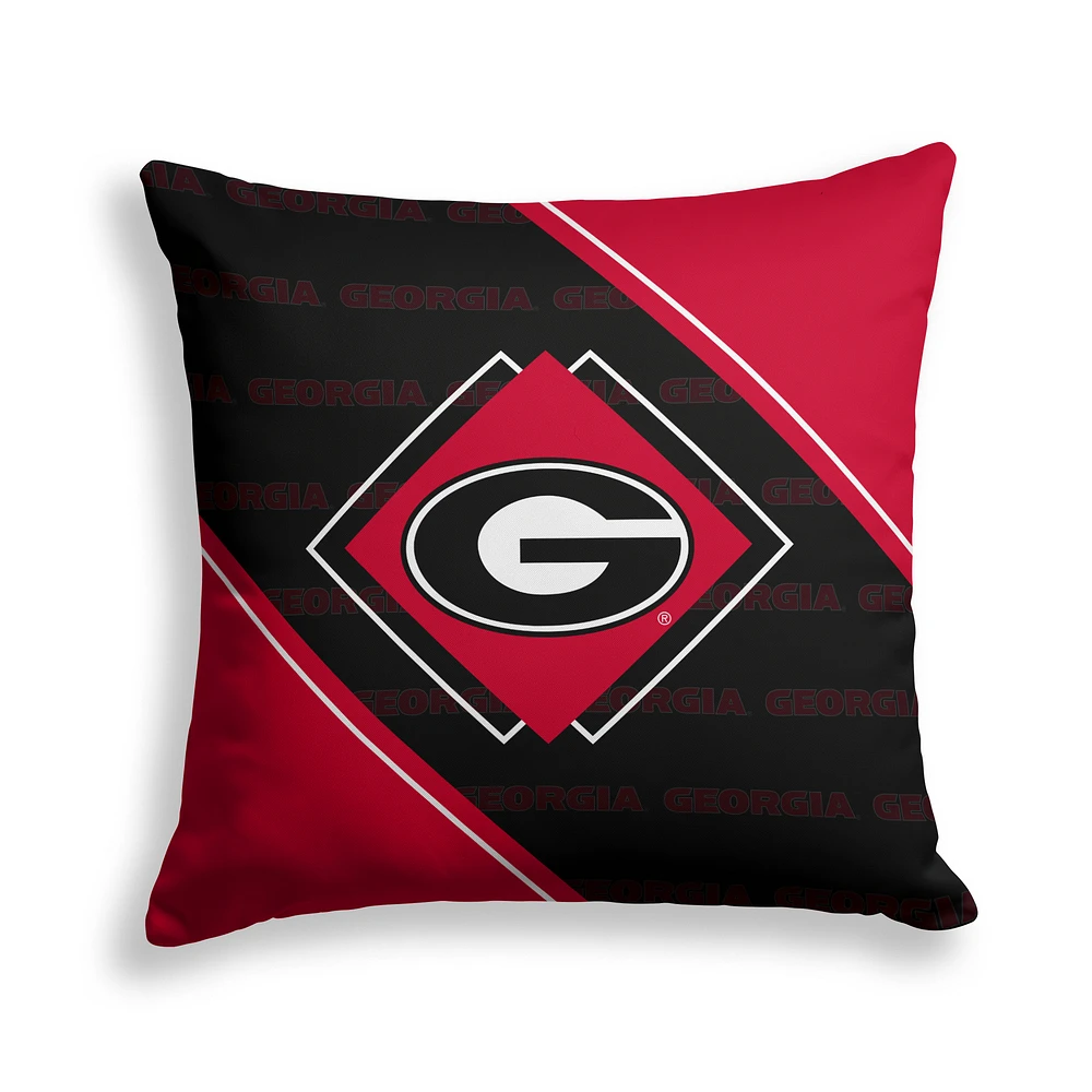 Pegasus Georgia Bulldogs 18" x 18" Diamond Boxed Decor Pillow