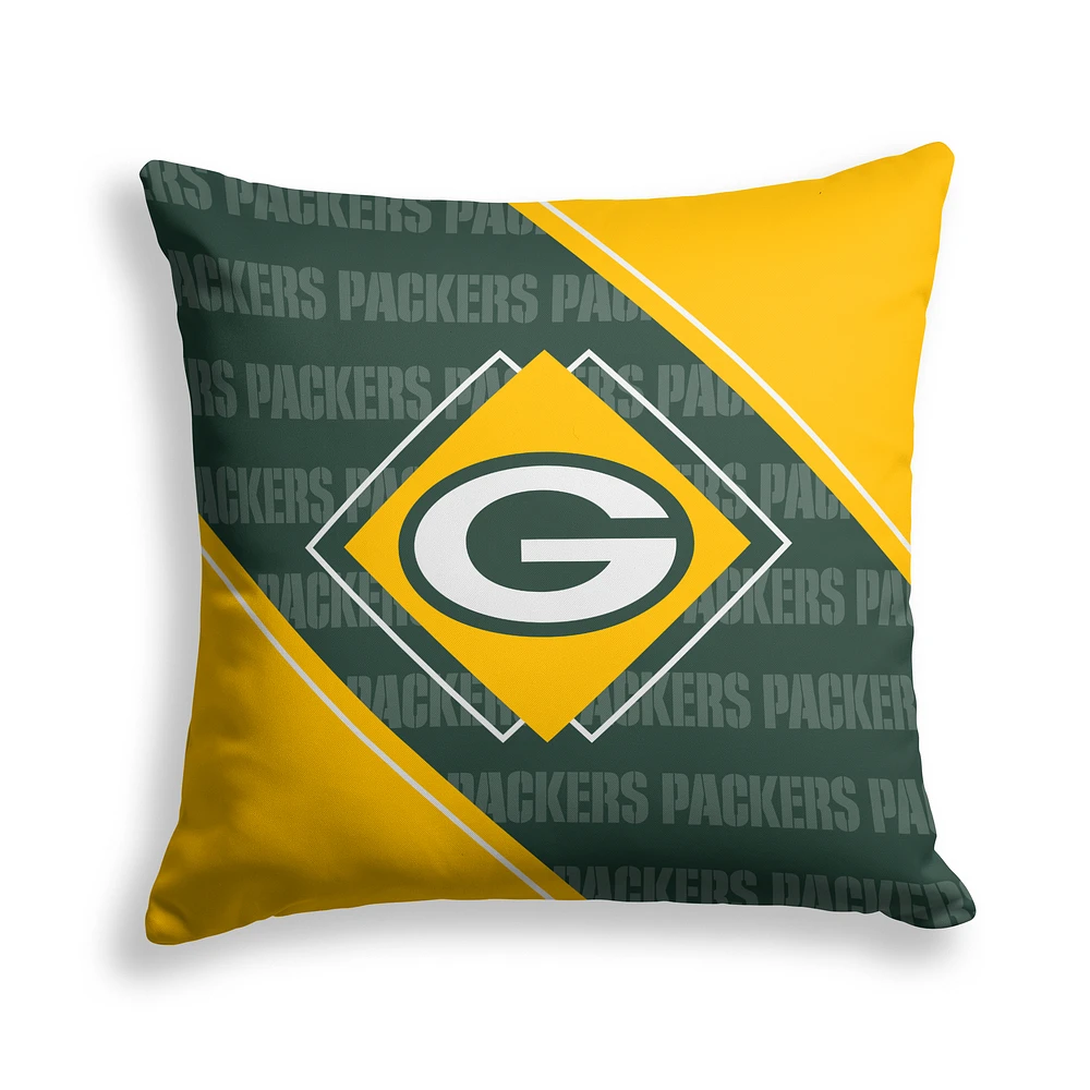 Pegasus Green Bay Packers 18" x 18" Diamond Boxed Decor Pillow