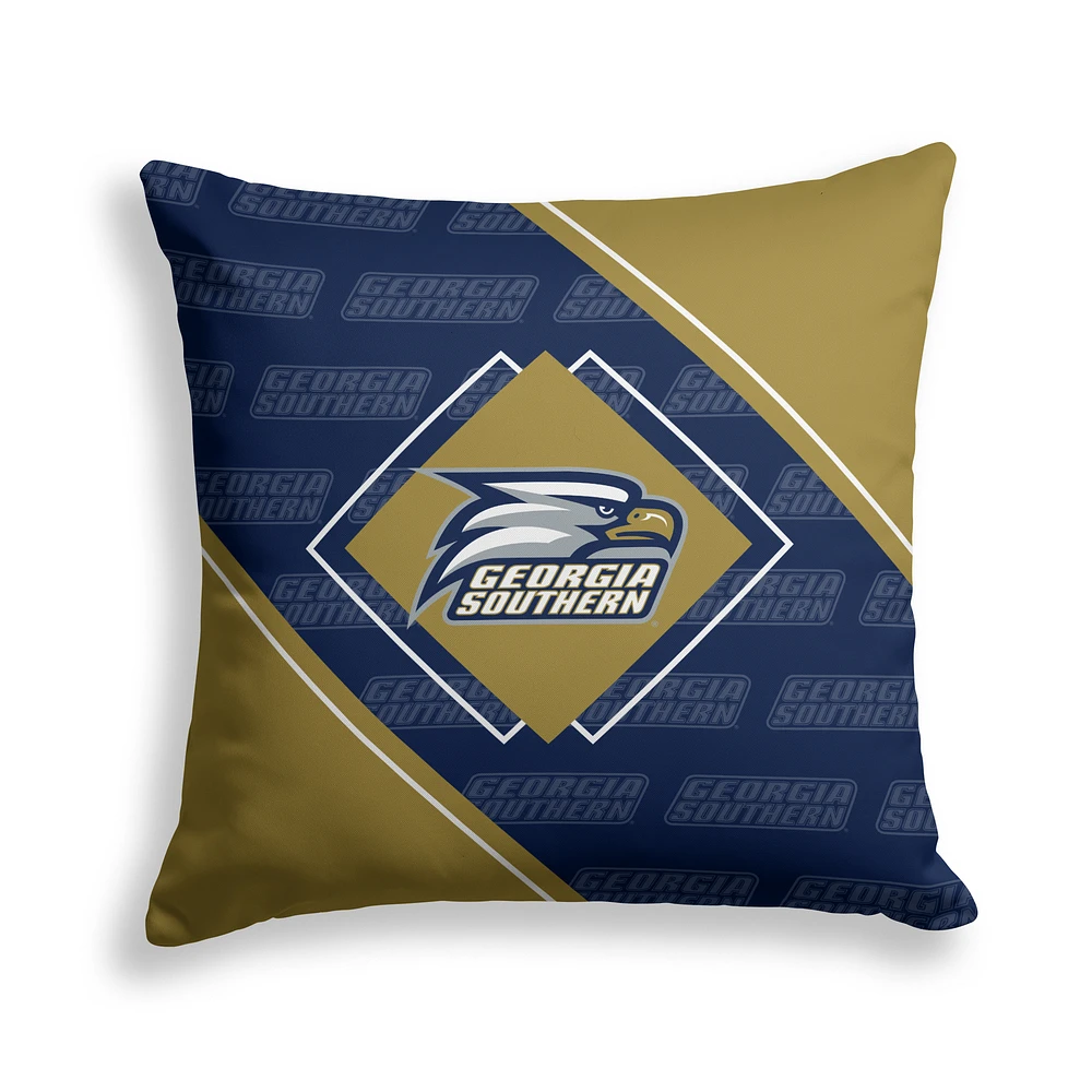 Pegasus Georgia Southern Eagles 18" x 18" Diamond Boxed Decor Pillow
