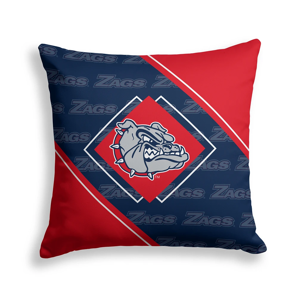 Pegasus Gonzaga Bulldogs 18" x 18" Diamond Boxed Decor Pillow