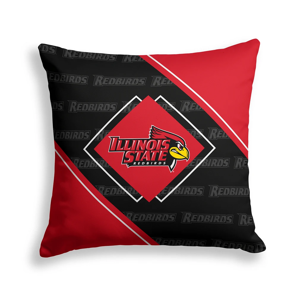 Pegasus Illinois State Redbirds 18" x 18" Diamond Boxed Decor Pillow