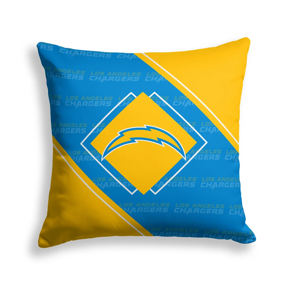 Pegasus Los Angeles Chargers 18" x 18" Diamond Boxed Decor Pillow