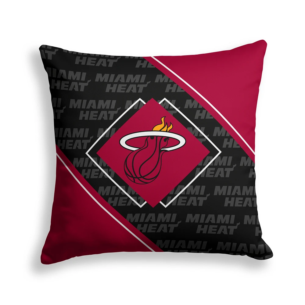 Pegasus Miami Heat 18" x 18" Diamond Boxed Decor Pillow