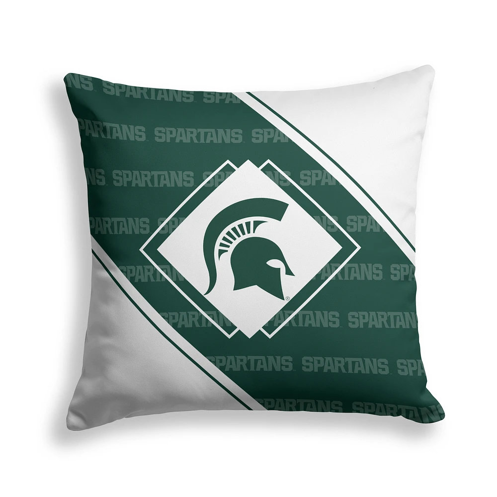 Pegasus Michigan State Spartans 18" x 18" Diamond Boxed Decor Pillow