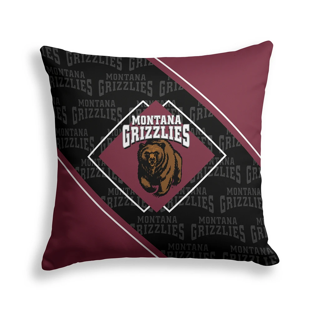 Pegasus Montana Grizzlies 18" x 18" Diamond Boxed Decor Pillow