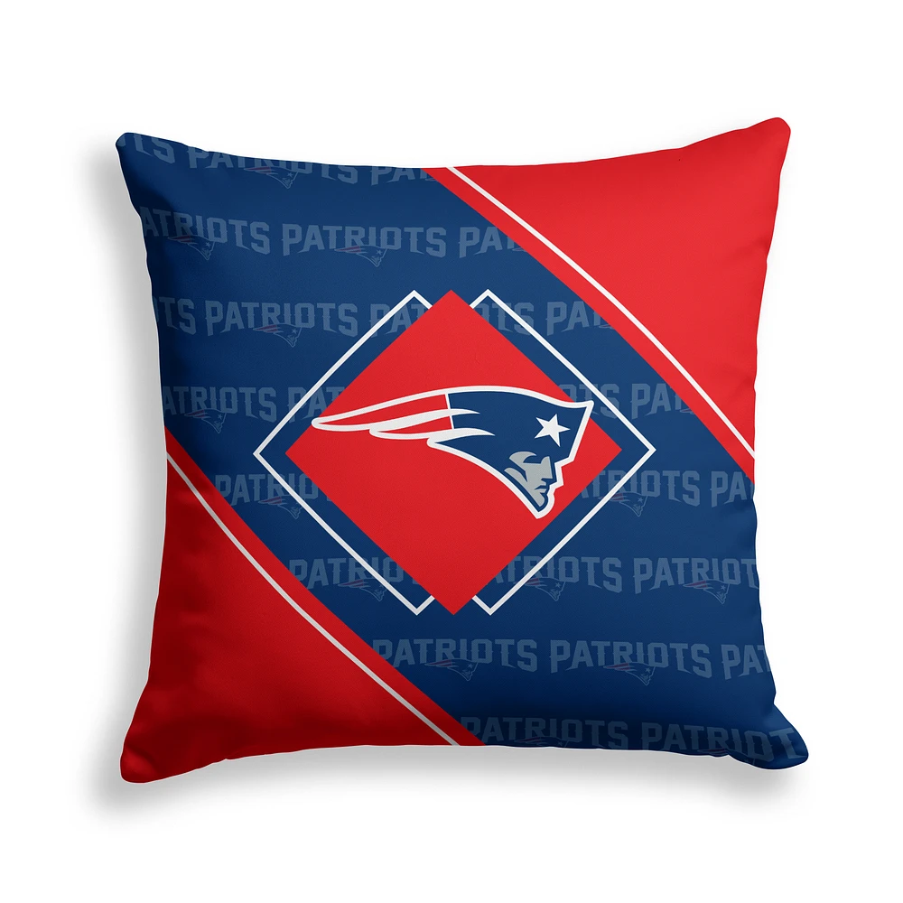 Pegasus New England Patriots 18" x 18" Diamond Boxed Decor Pillow