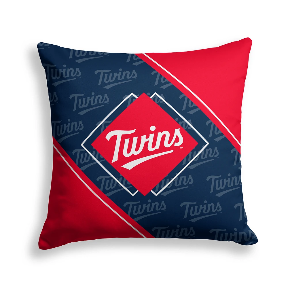 Pegasus Minnesota Twins 18" x 18" Diamond Boxed Decor Pillow