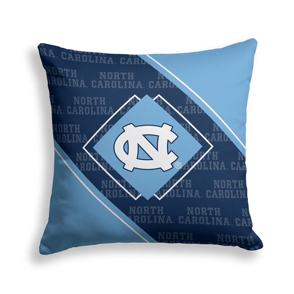 Pegasus North Carolina Tar Heels 18" x 18" Diamond Boxed Decor Pillow