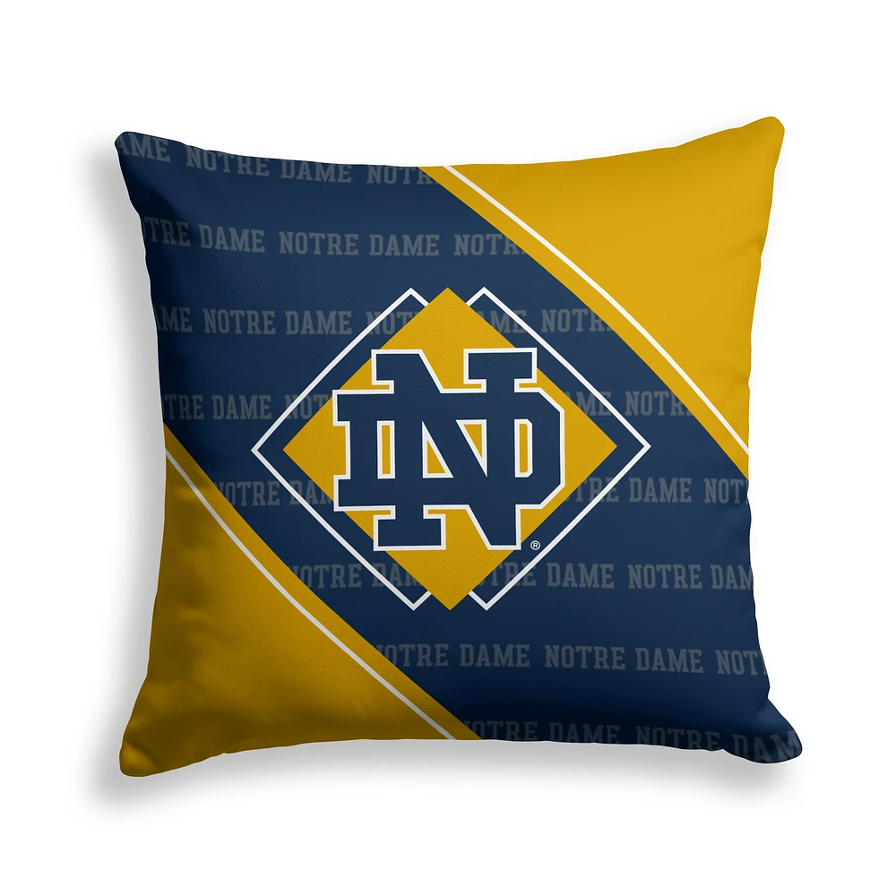 Pegasus Notre Dame Fighting Irish 18" x 18" Diamond Boxed Decor Pillow