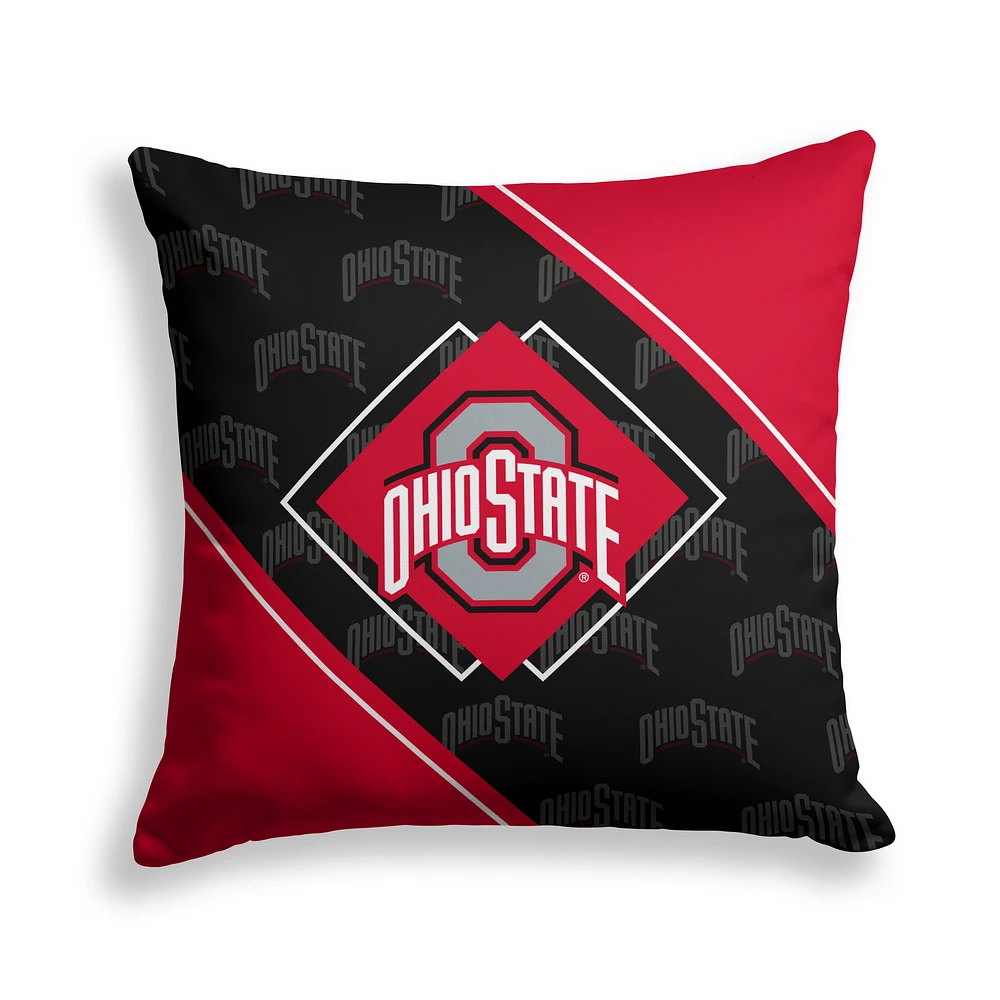 Pegasus Ohio State Buckeyes 18" x 18" Diamond Boxed Decor Pillow