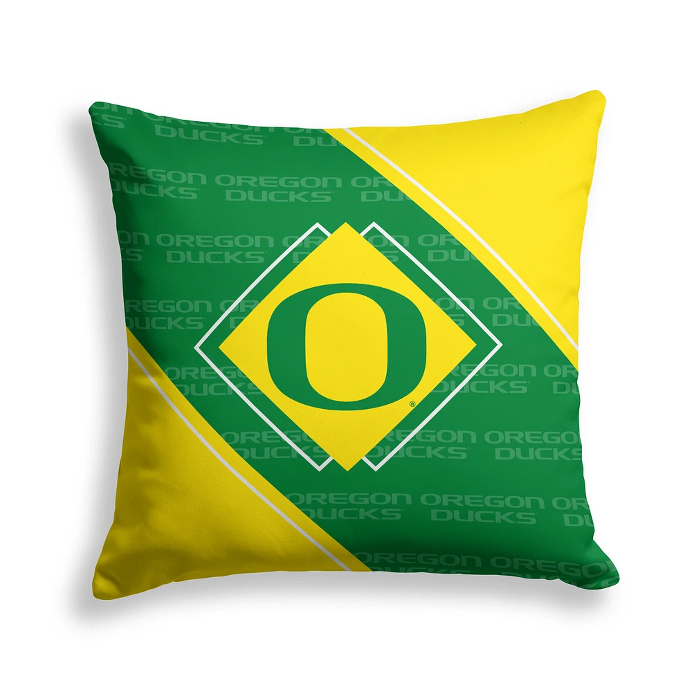 Pegasus Oregon Ducks 18" x 18" Diamond Boxed Decor Pillow