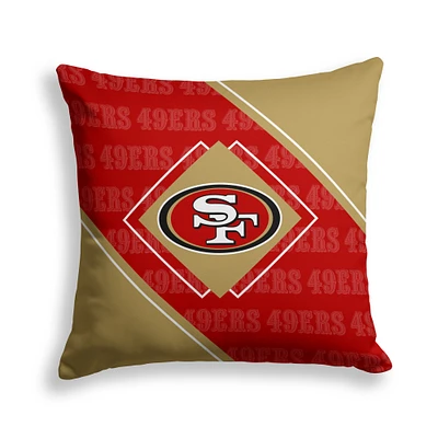 Pegasus San Francisco 49ers 18" x 18" Diamond Boxed Decor Pillow