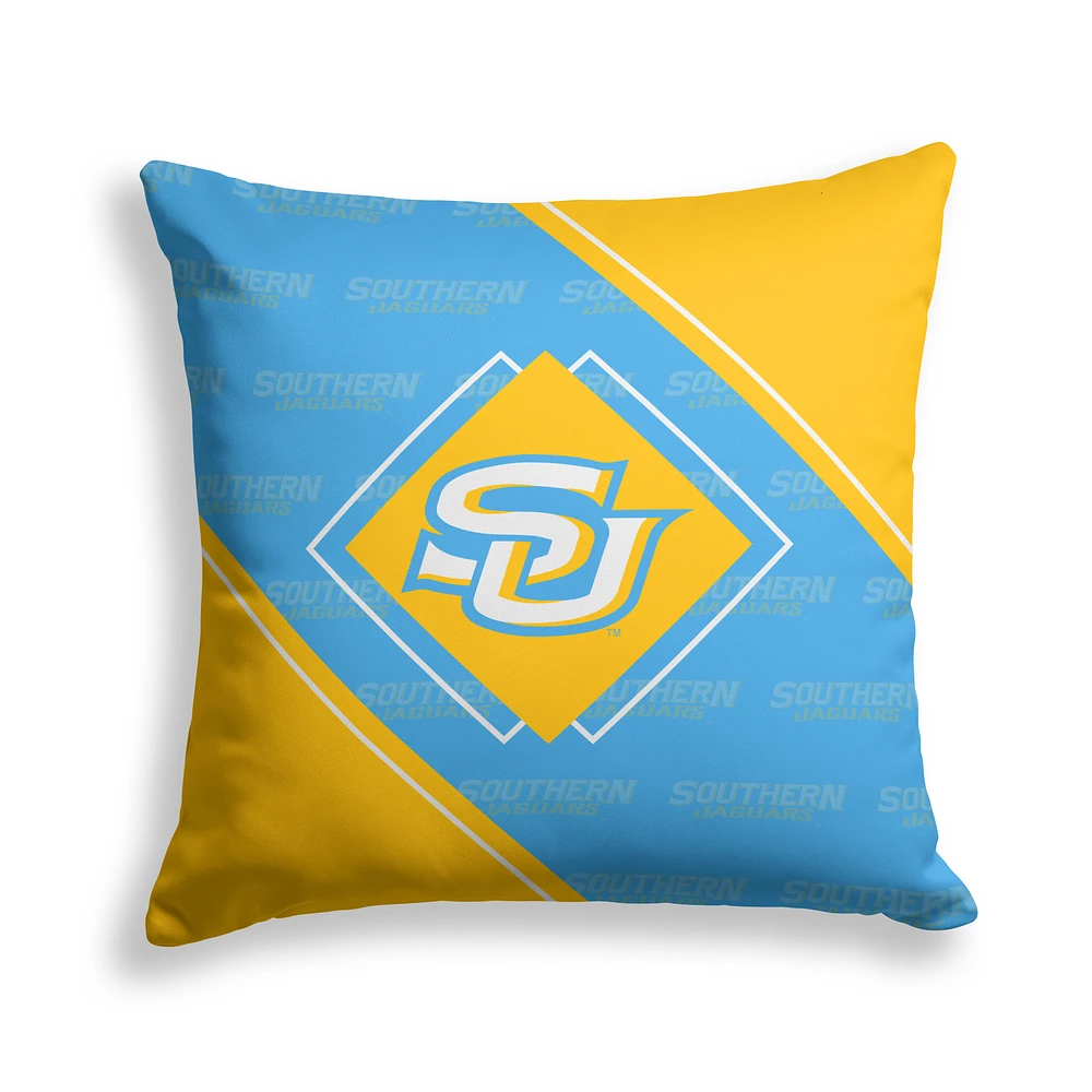 Pegasus Southern University Jaguars 18" x 18" Diamond Boxed Decor Pillow