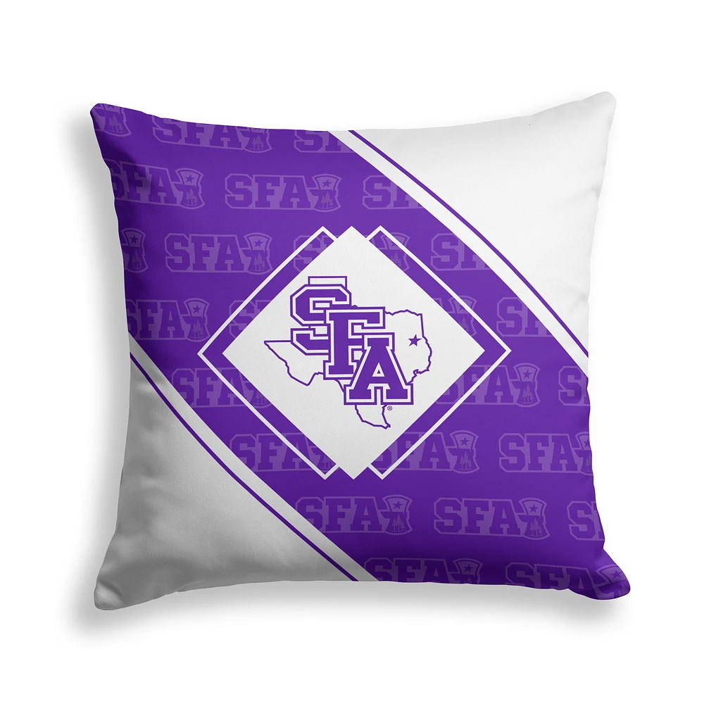 Pegasus Stephen F Austin Lumberjacks 18" x 18" Diamond Boxed Decor Pillow