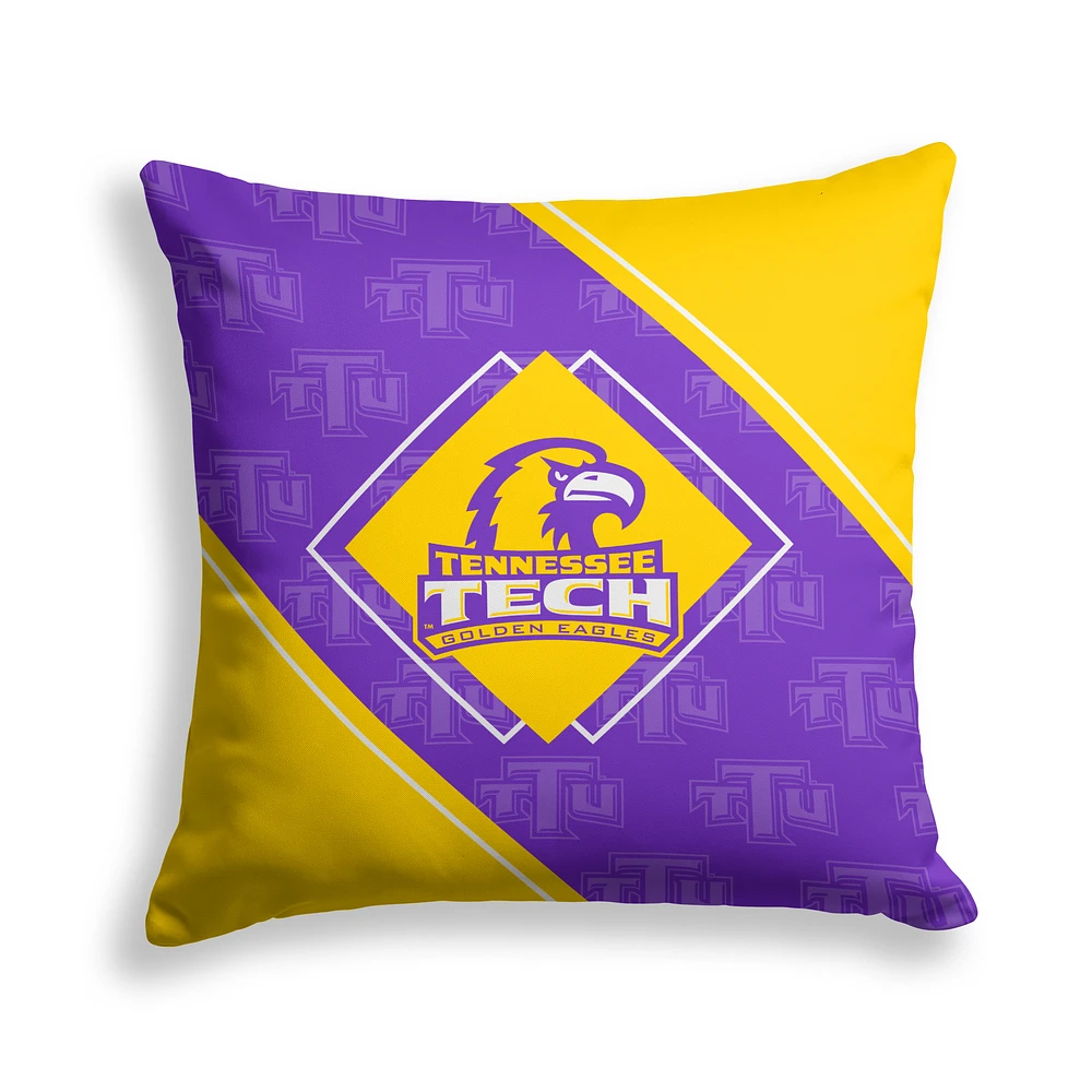 Pegasus Tennessee Tech Golden Eagles 18" x 18" Diamond Boxed Decor Pillow