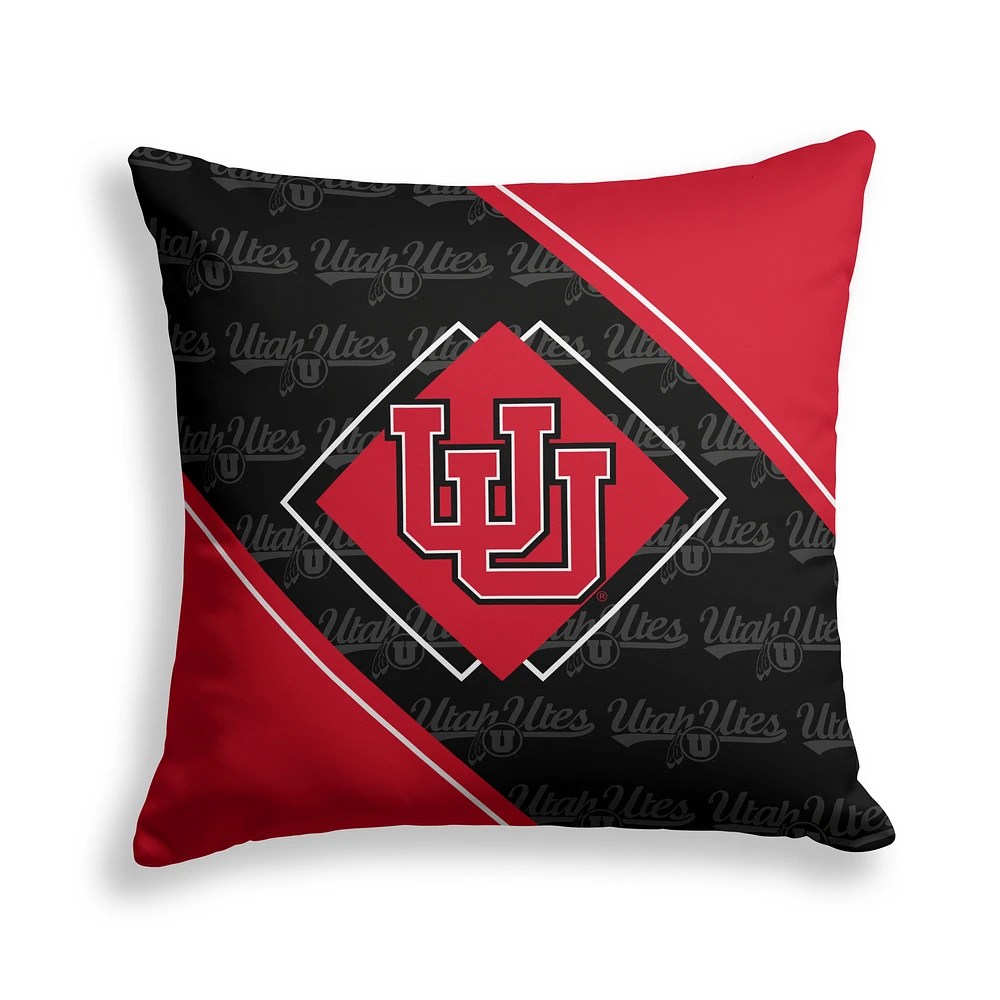 Pegasus Utah Utes 18" x 18" Diamond Boxed Decor Pillow