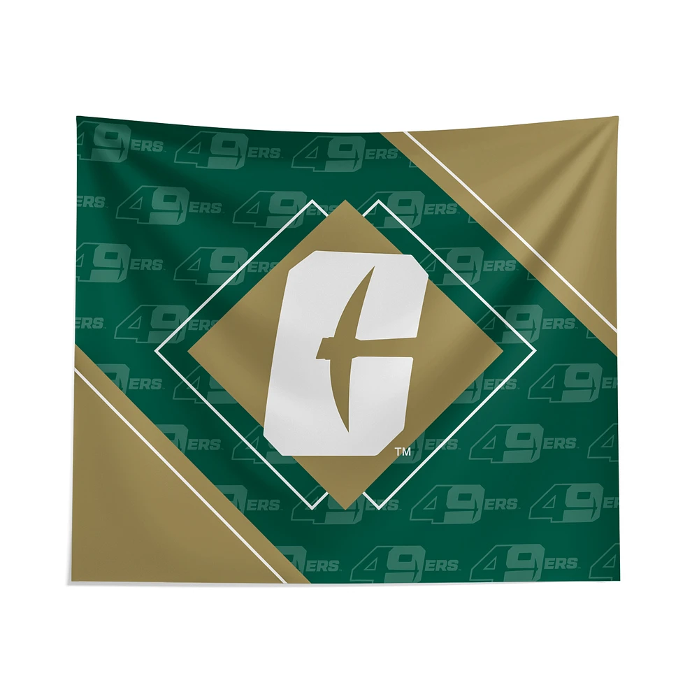 Pegasus Charlotte 49ers 51" x 60" Diamond Boxed Wall Tapestry