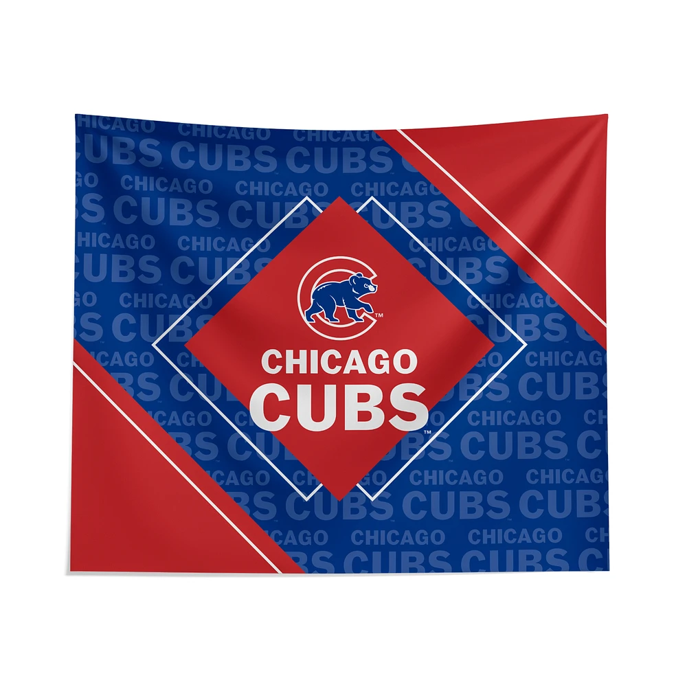 Pegasus Chicago Cubs 51" x 60" Diamond Boxed Wall Tapestry